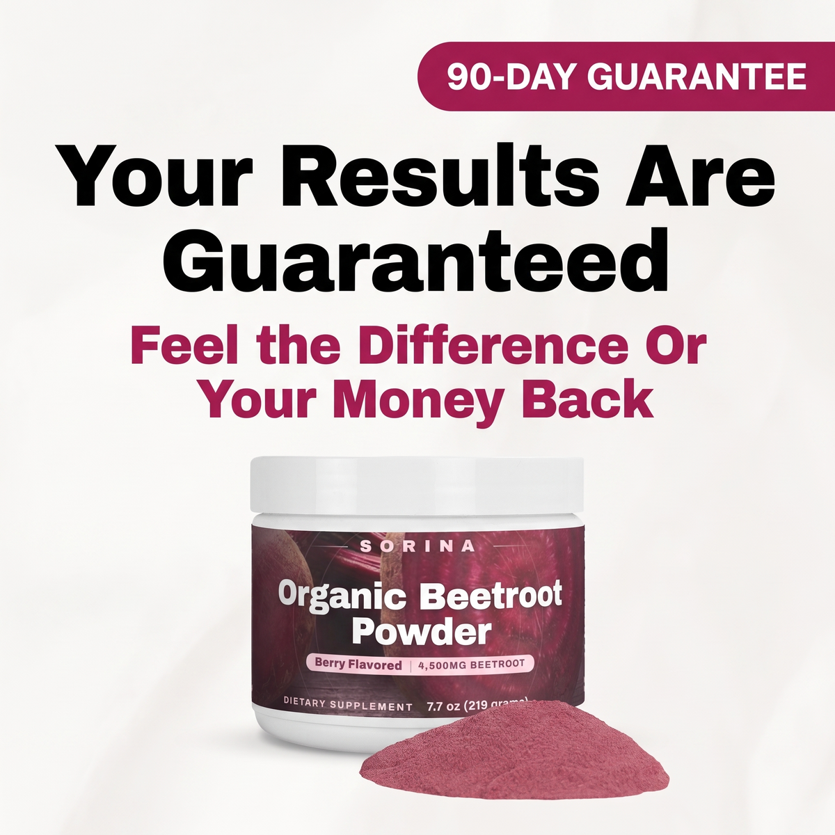 Your results are guaranteed — 90-day money-back guarantee
